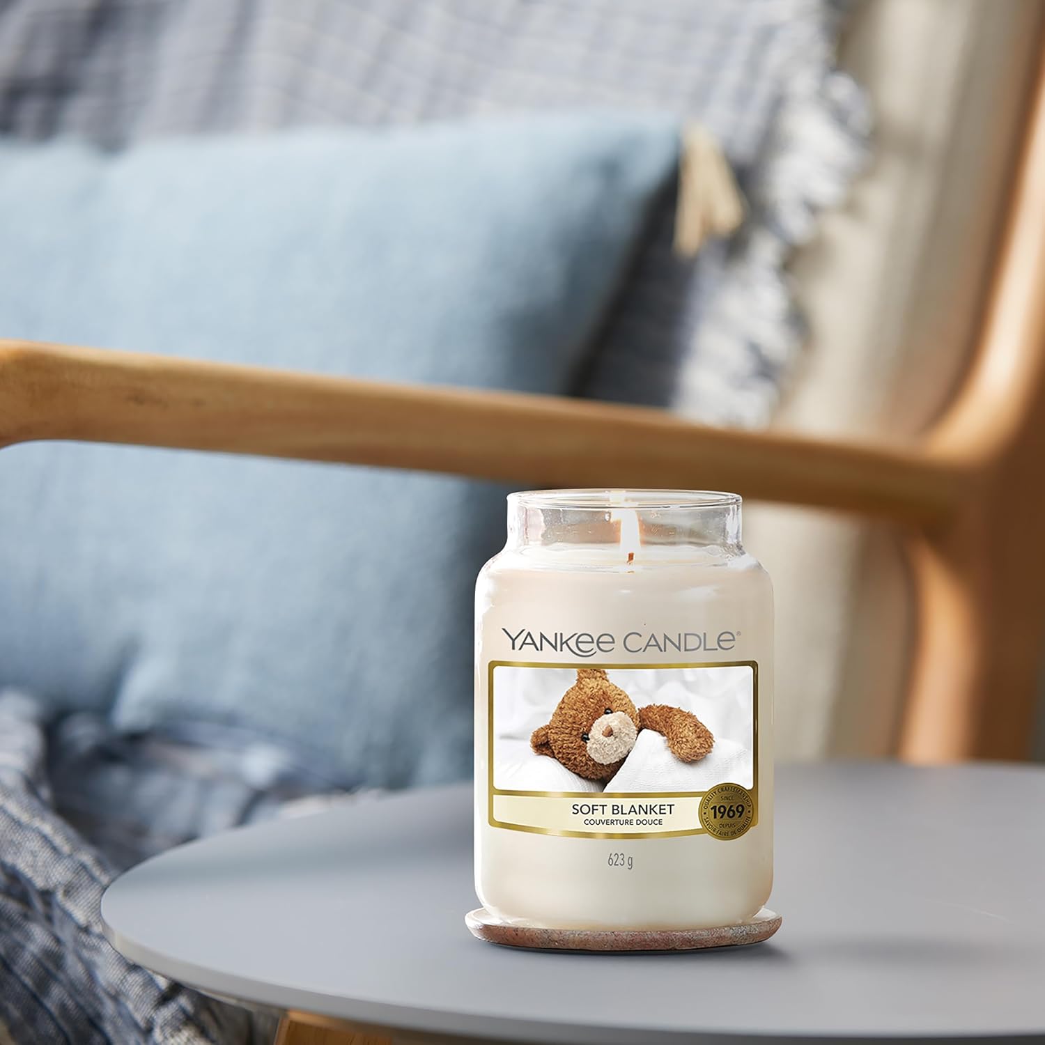 Thumbnail 6 de Bougie Yankee Candle Couverture douce, 150 h ⏳