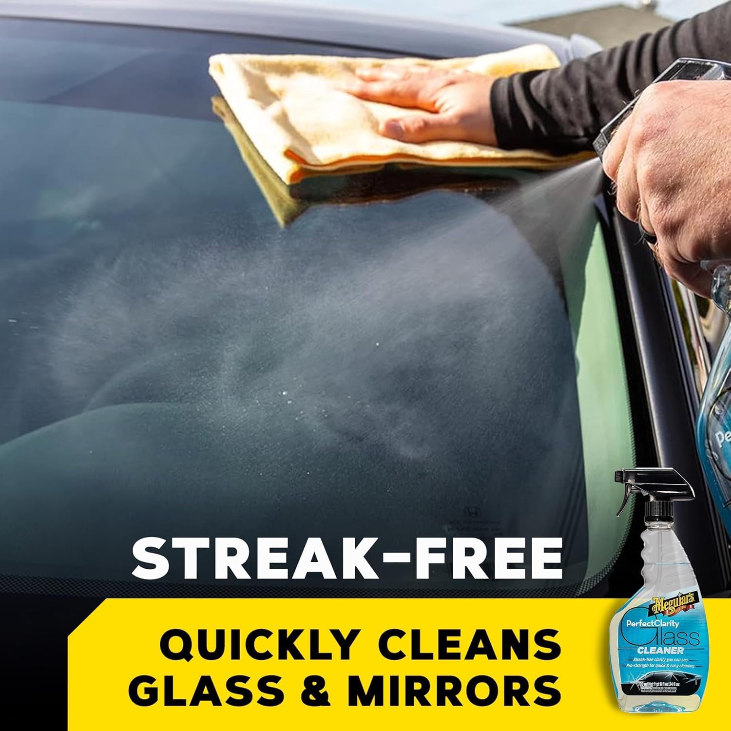Detalle de Meguiar’s G8216F Nettoyant vitres Clarté Parfaite : anti-buée et nettoyage sans traces