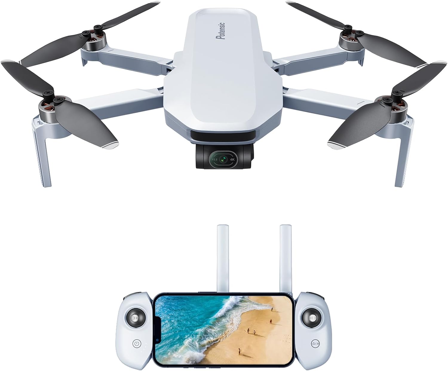 Detalle de Potensic ATOM 4K GPS drone pliable avec gimbal 3 axes et transmission vidéo 6 km